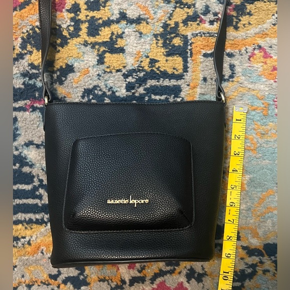 Nanette Lepore Loren Black Bucket Bag Purse - Picture 11 of 15